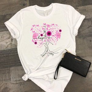 Tree of Life Awareness Ribbon Graphic T-Shirt